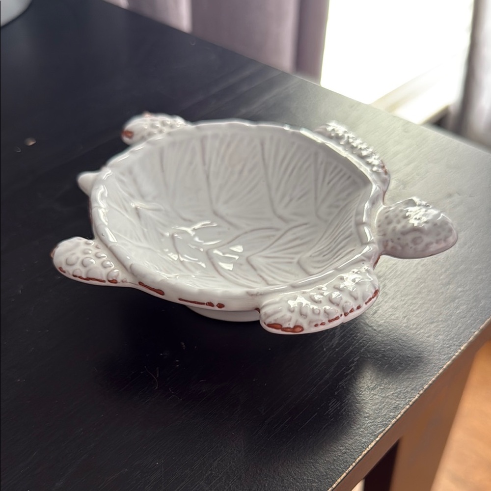 mudpie White Turtle-Shaped Ring Dish - Picture 2 of 5